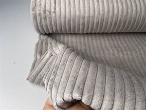 Bredriflet møbelvelour - flot lys gråbrun, bestillingsvare